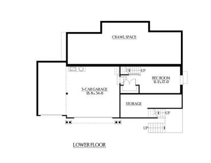 Floorplan 1 for House Plan #341-00107