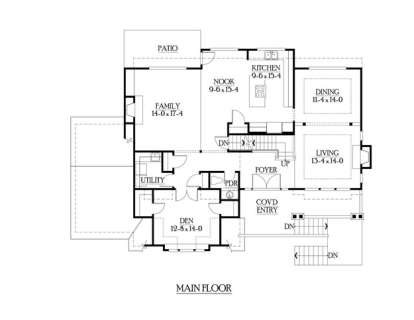 Floorplan 2 for House Plan #341-00107