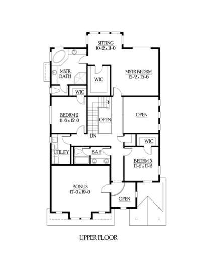 Floorplan 2 for House Plan #341-00109