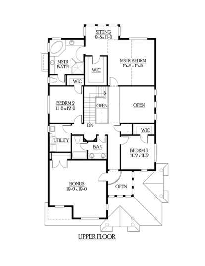 Floorplan 2 for House Plan #341-00110