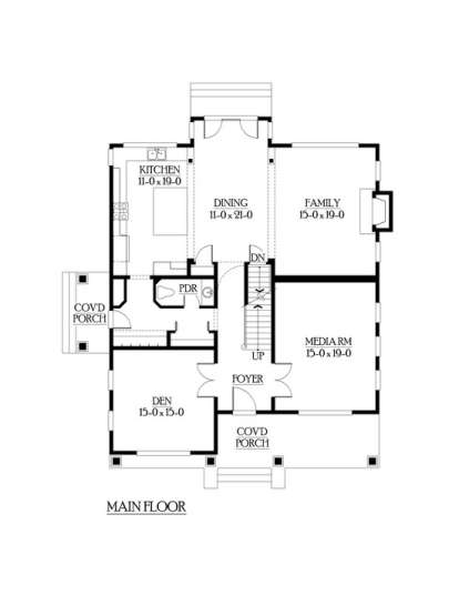 Floorplan 2 for House Plan #341-00111