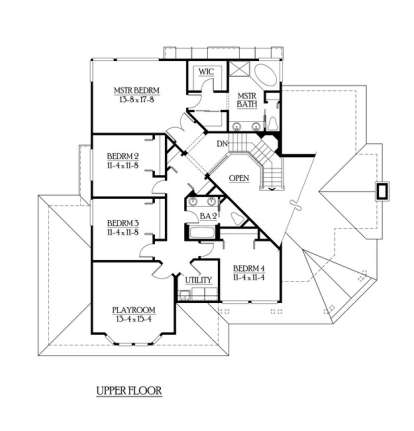 Floorplan 2 for House Plan #341-00114