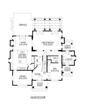 Floorplan 1 for House Plan #341-00115