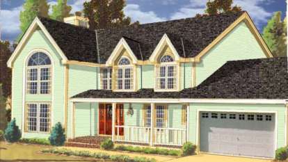 5 Bed, 2 Bath, 2455 Square Foot House Plan - #033-00121