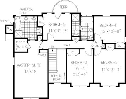 Floorplan 2 for House Plan #033-00121