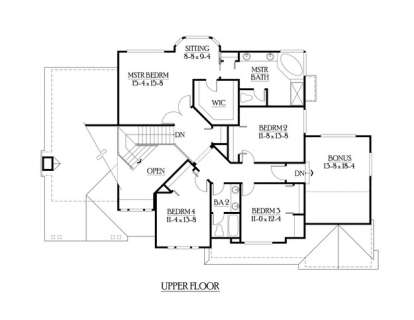 Floorplan 2 for House Plan #341-00117