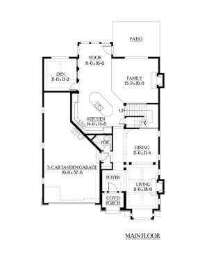 Floorplan 1 for House Plan #341-00120