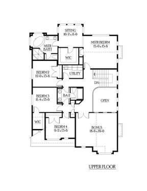 Floorplan 2 for House Plan #341-00120