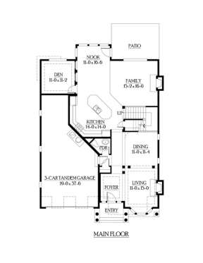 Floorplan 1 for House Plan #341-00121