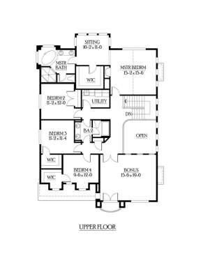 Floorplan 2 for House Plan #341-00122