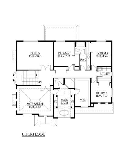Floorplan 2 for House Plan #341-00124