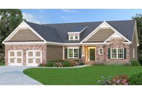 Traditional House Plan #009-00043 Elevation Photo