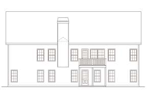 Traditional House Plan #009-00043 Elevation Photo