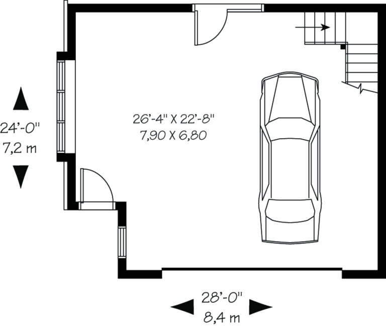 House Plan House Plan #600 Drawing 1