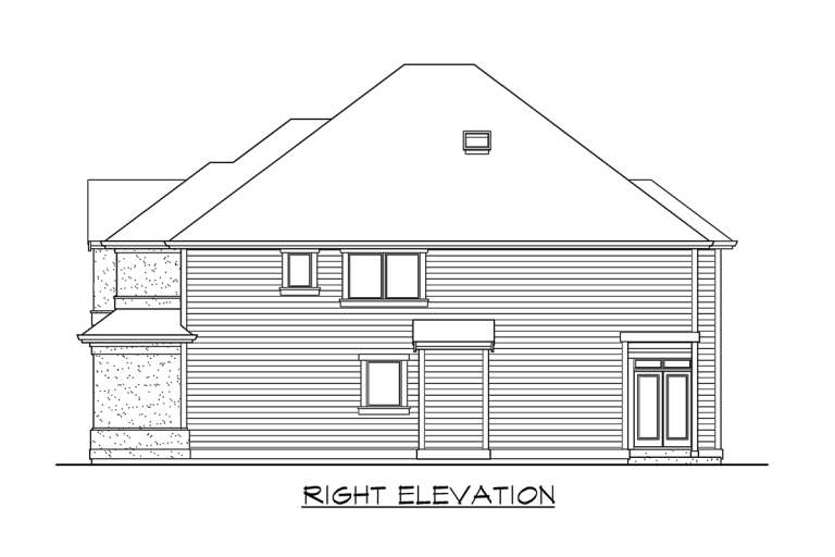 French Country House Plan #341-00126 Elevation Photo