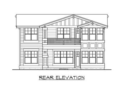 Craftsman House Plan #341-00130 Elevation Photo