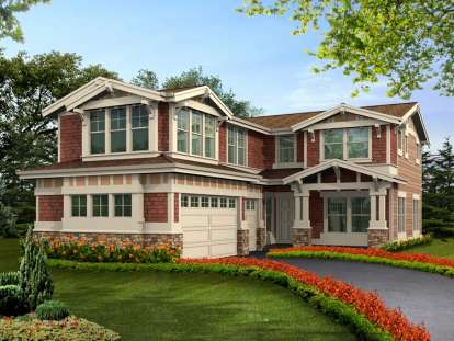 5 Bed, 4 Bath, 3416 Square Foot House Plan - #341-00130