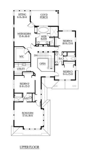 Floorplan 2 for House Plan #341-00130