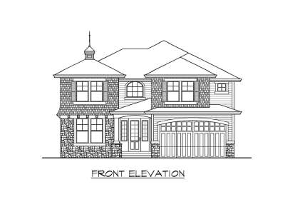 Northwest House Plan #341-00131 Elevation Photo