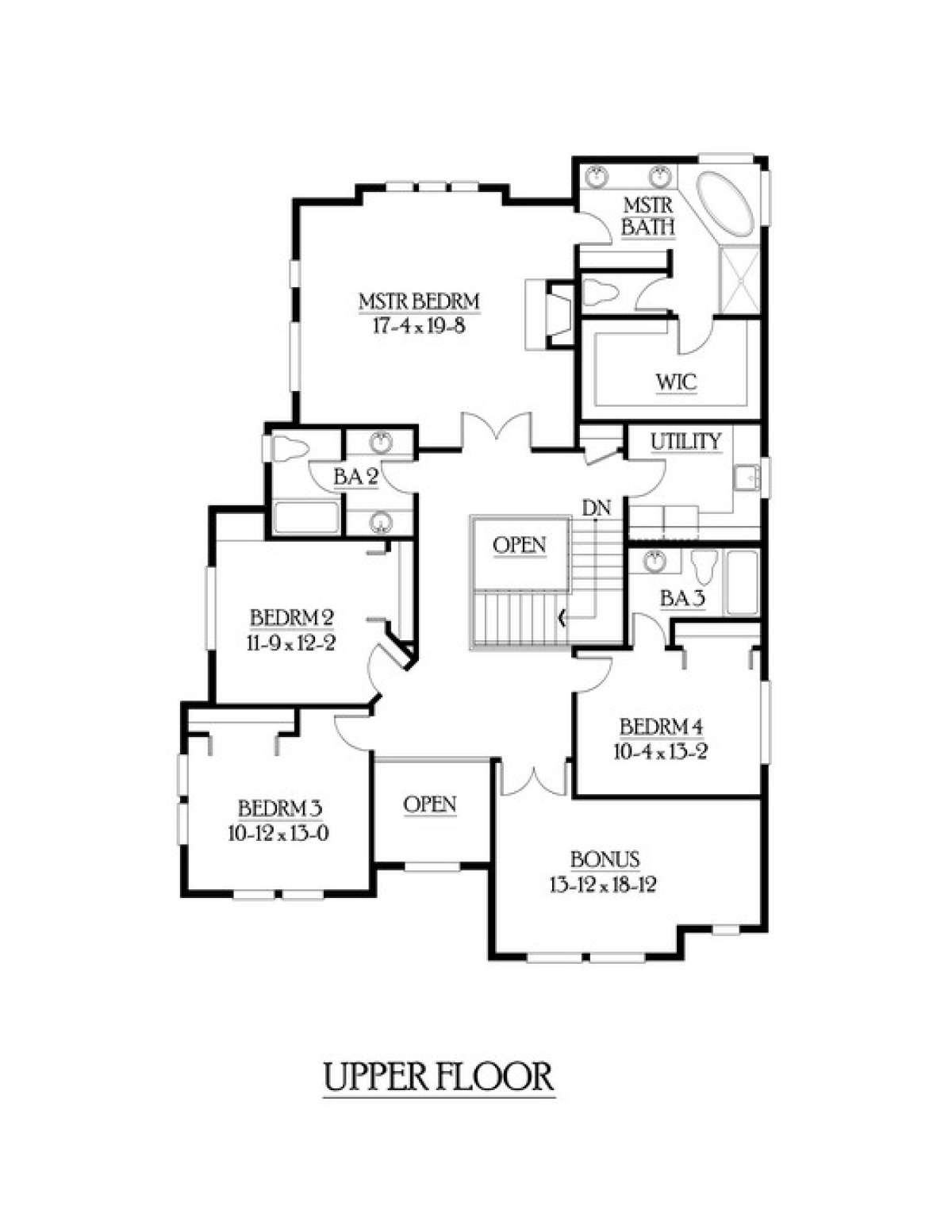 Floorplan 2 for House Plan #341-00131
