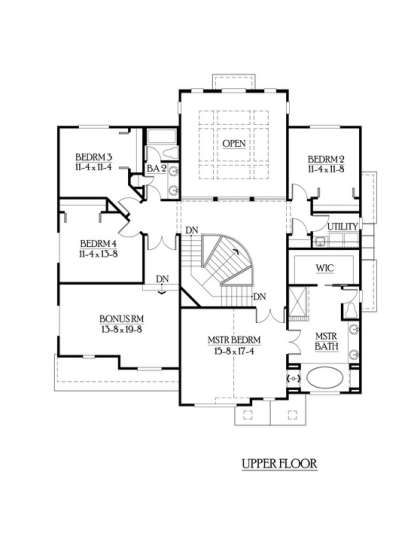 Floorplan 2 for House Plan #341-00133