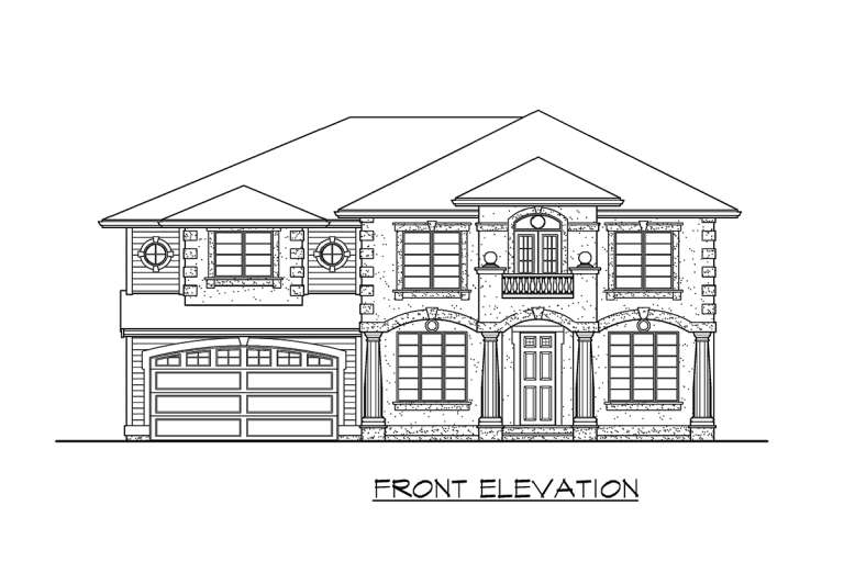 Contemporary House Plan #341-00135 Elevation Photo