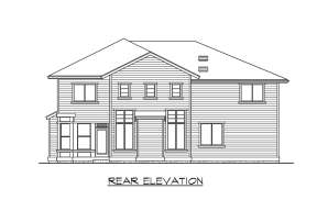 Contemporary House Plan #341-00135 Elevation Photo