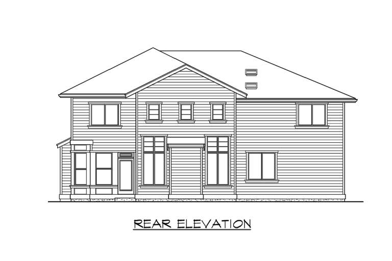 Contemporary House Plan #341-00135 Elevation Photo