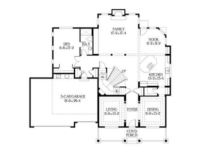 Floorplan 1 for House Plan #341-00136
