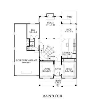Floorplan 1 for House Plan #341-00137