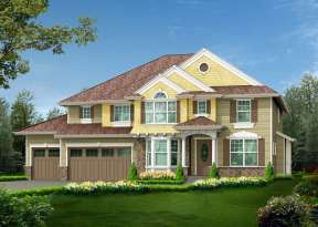 Craftsman House Plan #341-00138 Elevation Photo