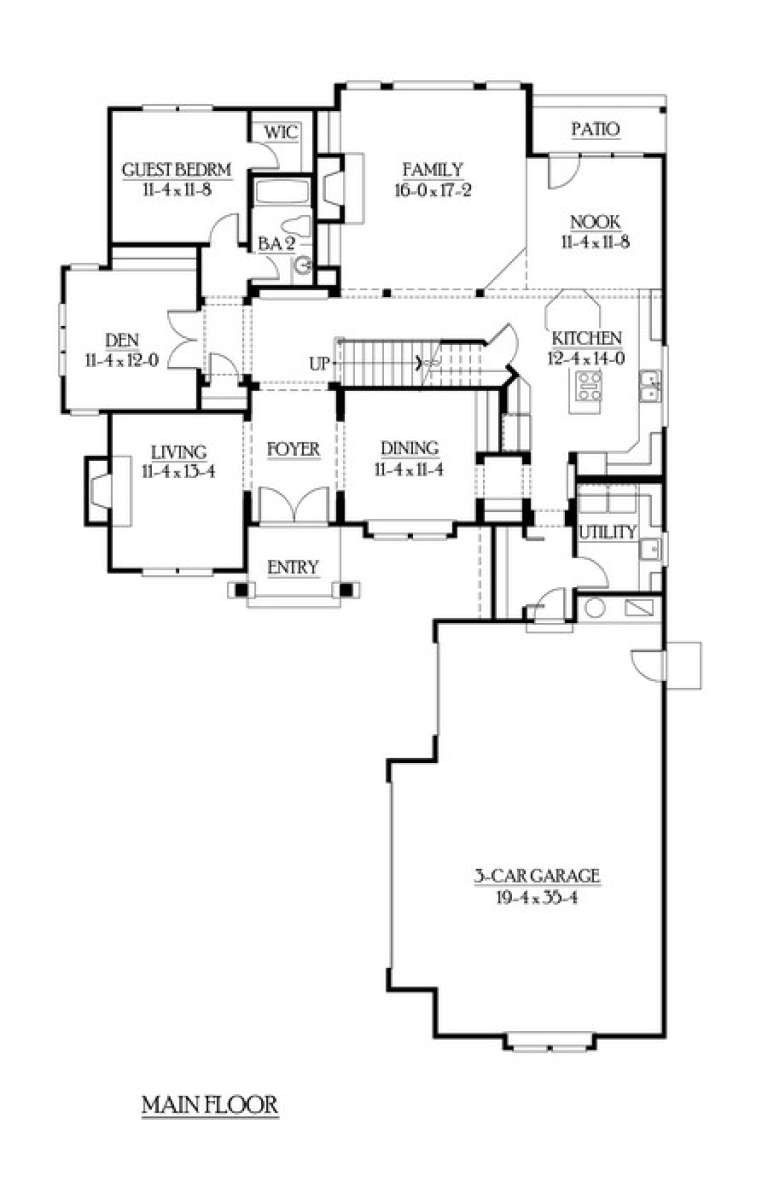 House Plan House Plan #6014 Drawing 1