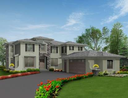 4 Bed, 3 Bath, 3450 Square Foot House Plan - #341-00141