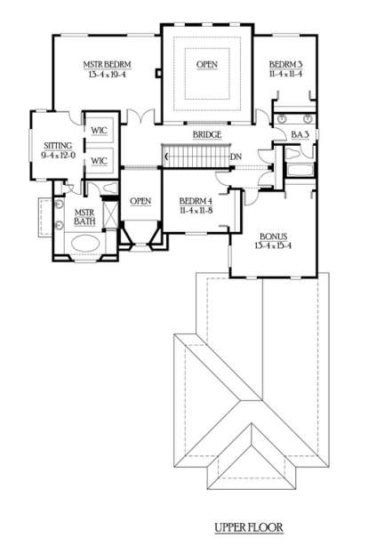 Floorplan 2 for House Plan #341-00141