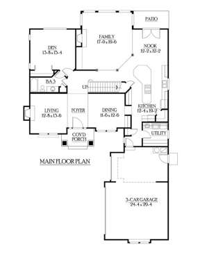 Floorplan 1 for House Plan #341-00143