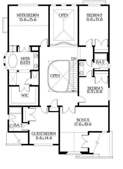 Floorplan 2 for House Plan #341-00144