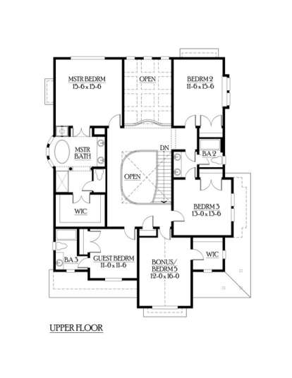 Floorplan 2 for House Plan #341-00145