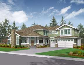 Craftsman House Plan #341-00146 Elevation Photo