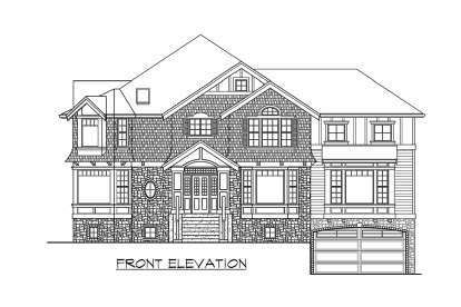 Luxury House Plan #341-00147 Elevation Photo