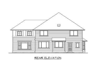 Luxury House Plan #341-00147 Elevation Photo