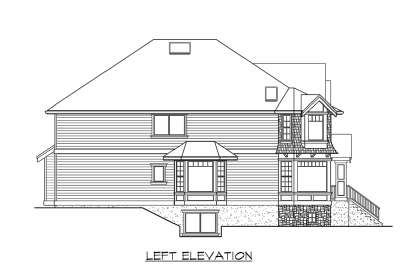 Luxury House Plan #341-00147 Elevation Photo