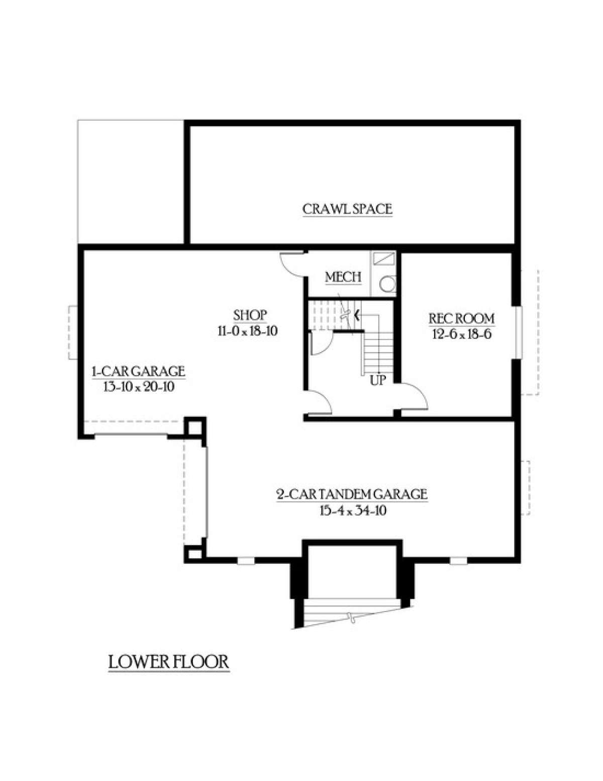 Floorplan 1 for House Plan #341-00148