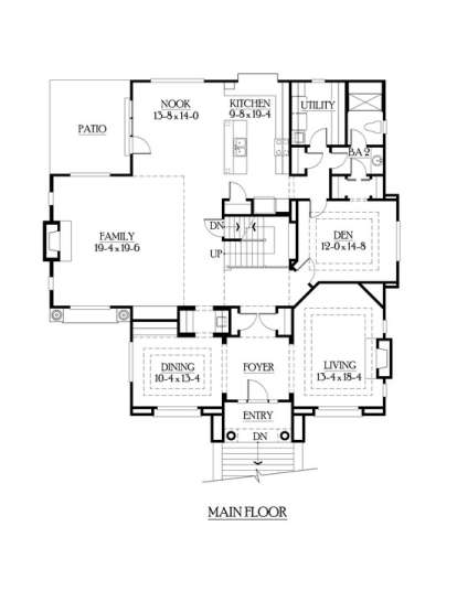 Floorplan 2 for House Plan #341-00148