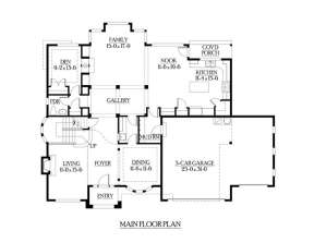 Floorplan 1 for House Plan #341-00150