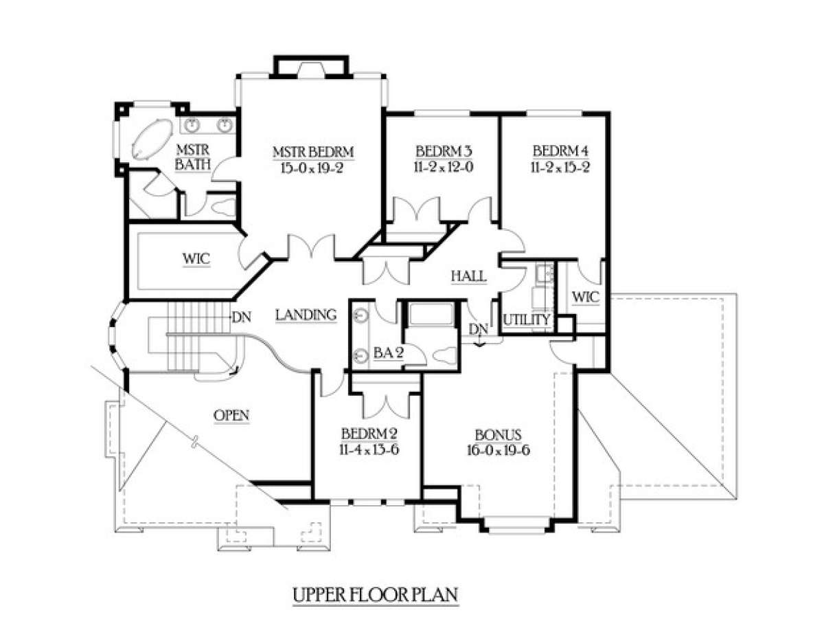 Floorplan 2 for House Plan #341-00150