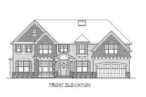 Craftsman House Plan #341-00151 Elevation Photo