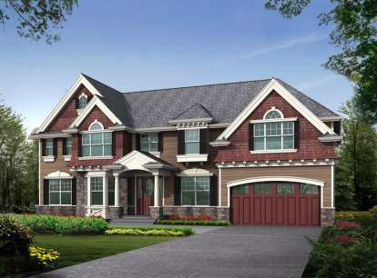 4 Bed, 3 Bath, 3585 Square Foot House Plan - #341-00152