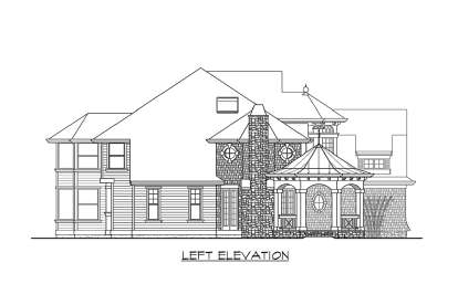 Lake Front House Plan #341-00153 Elevation Photo