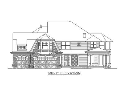 Lake Front House Plan #341-00153 Elevation Photo