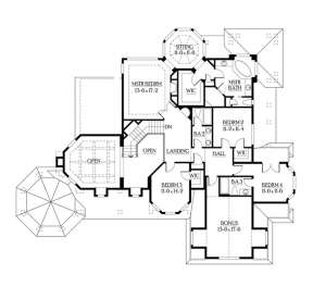 Floorplan 2 for House Plan #341-00153
